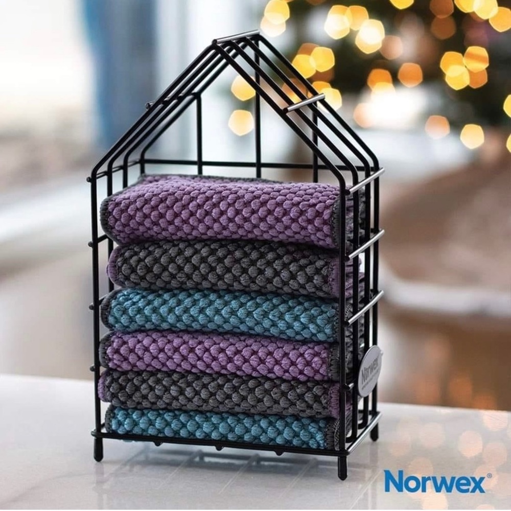 Norwex counter cloth box set in limited colors: purple, gray and tea…